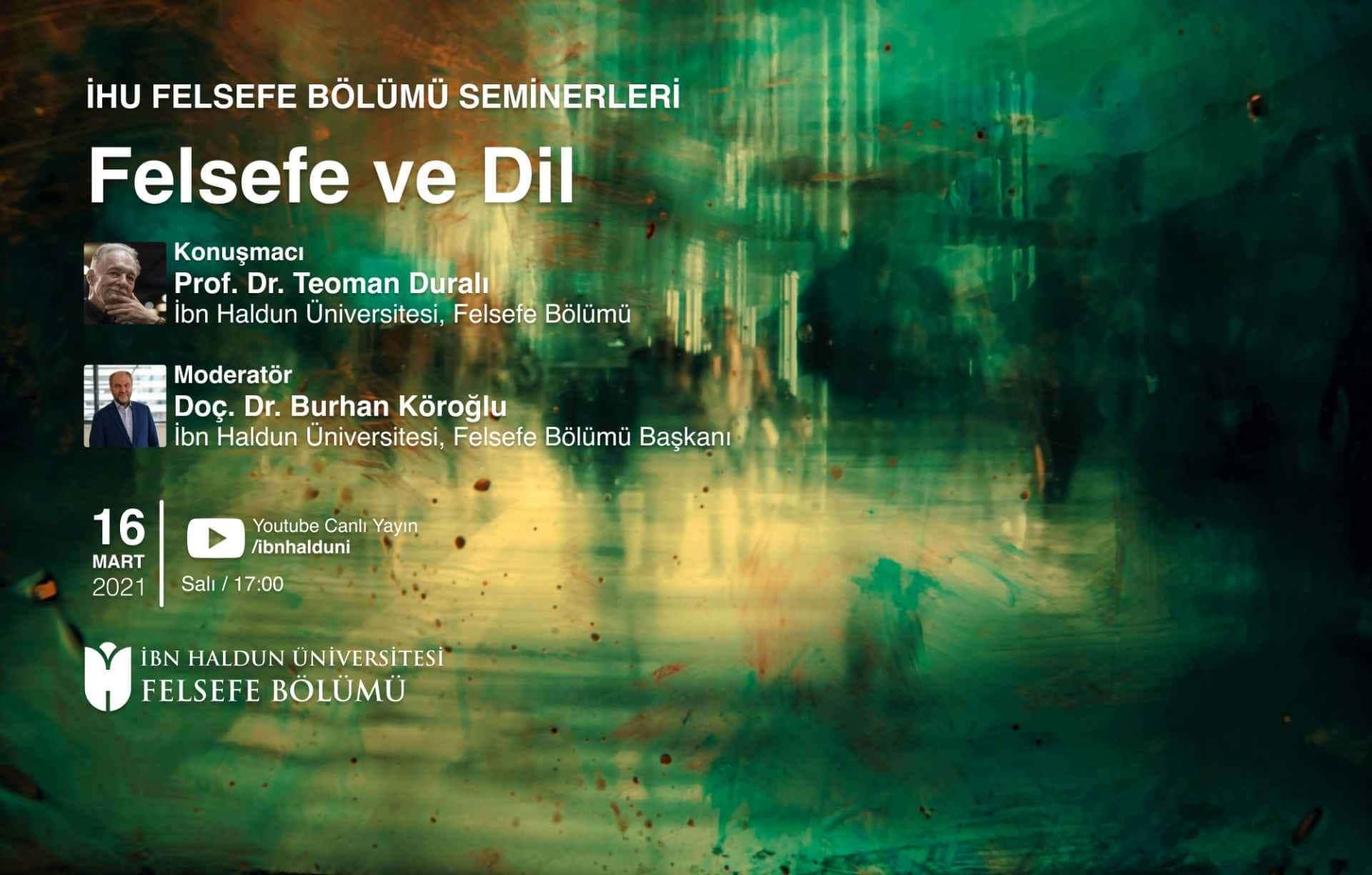Felsefe Semineri: Felsefe ve Dil