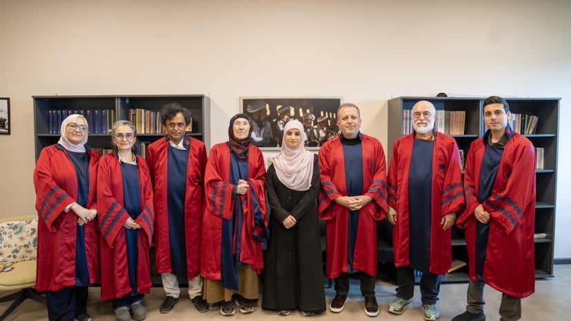 Sosyoloji Doktora Mezunumuz Dalal Bajes İçin Cübbe Giydirme Töreni Düzenlendi